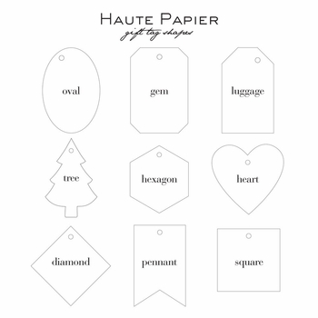 haute papier letterpress gift tag t34