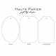 haute papier letterpress gift tag t42