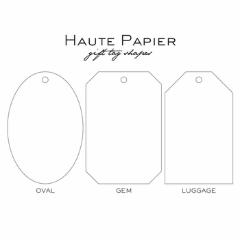 haute papier letterpress gift tag t62