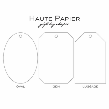 haute papier letterpress gift tag t77