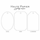 haute papier letterpress gift tag t77