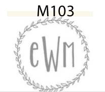 haute papier monogram M103