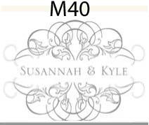 haute papier monogram M40