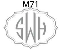haute papier monogram M71