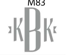 haute papier monogram M83