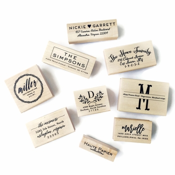 haute papier return address stamp 10