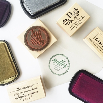 haute papier return address stamp 13