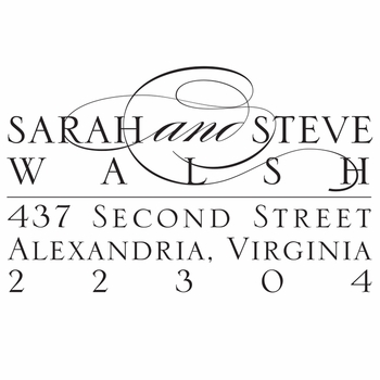 haute papier return address stamp 22