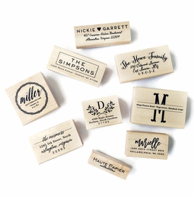 haute papier return address stamps