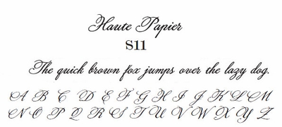 haute papier script S11