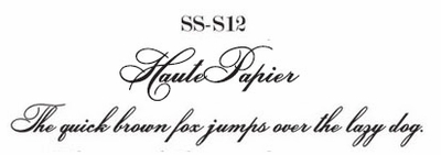 haute papier script S12