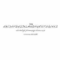 haute papier script S16