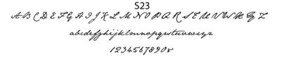 haute papier script S23