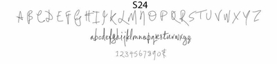 haute papier script S24