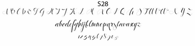haute papier script S28