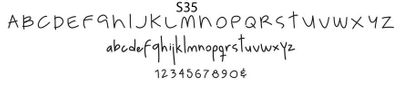 haute papier script S35