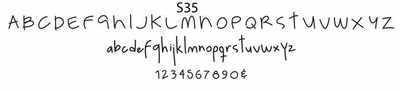 haute papier script S35