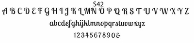 haute papier script S42
