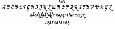 haute papier script S43