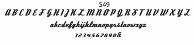 haute papier script S49
