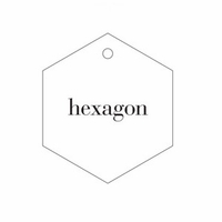 hautepapier letterpress hexagon tag