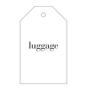 hautepapier letterpress luggage tag