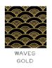 hautepapier pencil waves gold