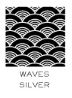 hautepapier pencil waves silver