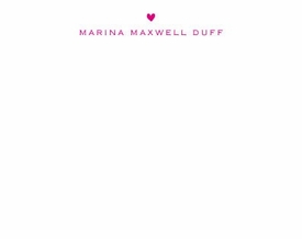 Heart Children's Stationery