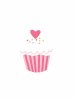 heart cupcake