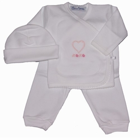 Heart Take Me Home Layette Set, 3 Piece