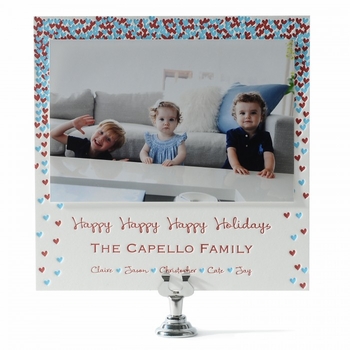 heart showers holiday card