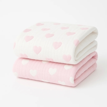 hearts baby blanket