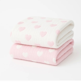 hearts baby blanket (woven)