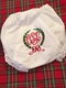 Heirloom Embroidered Monogram Christmas Bloomers  / Diaper Covers