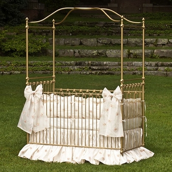 Heirloom Iron Canopy Crib by Corsican