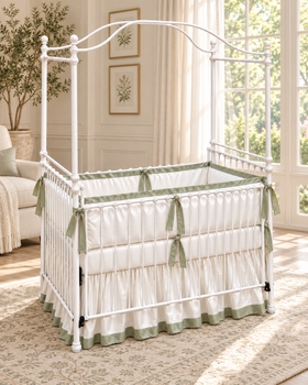 Heirloom Iron Canopy Crib by Corsican