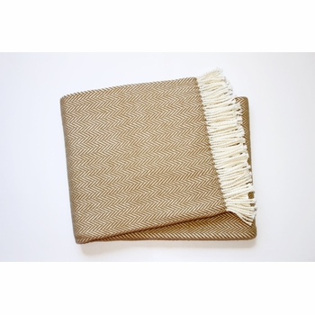 Herringbone Fringed Throw (Several Colors Available)