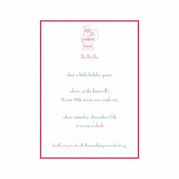 ho ho ho invitation cards