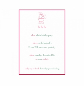 Ho Ho Ho Invitation Cards