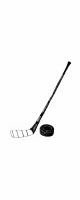 hockey stick and puck