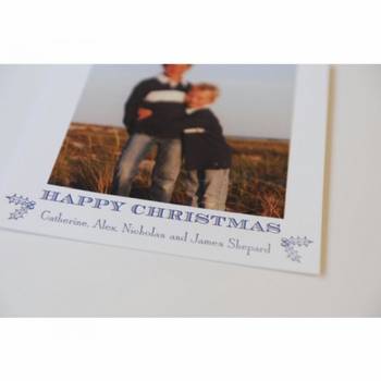 holly square holiday card