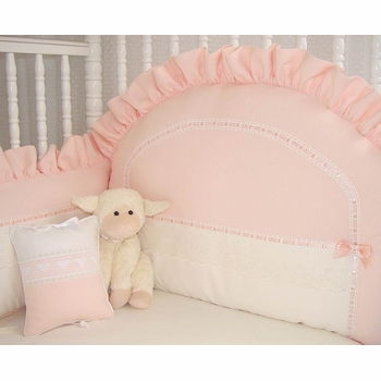 honeycomb peach crib bedding by blauen