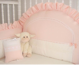 honeycomb peach crib bedding by blauen