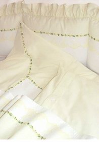 hopper yellow crib bedding by blauen