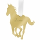 Horse Christmas Ornament - Gold