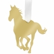 Horse Christmas Ornament - Gold