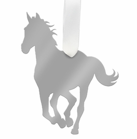 Horse Christmas Ornament - Silver