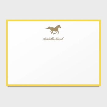 Horse Social Personalized Kids Stationery