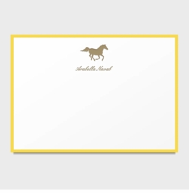 Horse Social Personalized Kids Stationery